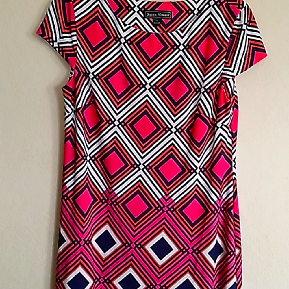 JUST REDUCED Dress pink print  short sleeve JUST REDUCED